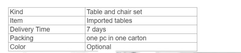 Camping Metal Party Outdoor Beach Reataurant Modern Dining Folding Table