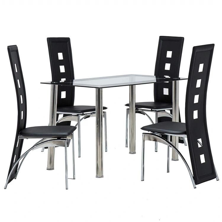 High Quality Modern Home Restaurant Furniture Living Room PVC Leather Dining Chairs