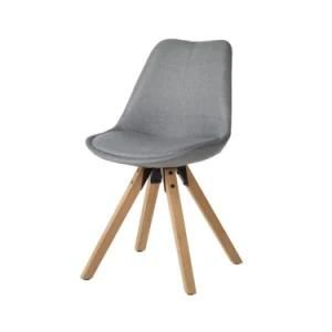 Modern Minimalist Upholstered Wooden Legs Black Lacquer Legs Dining Room Outdoor Dining Chair