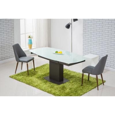 Customized Extension Glass Dining Chair Table Home Furniture