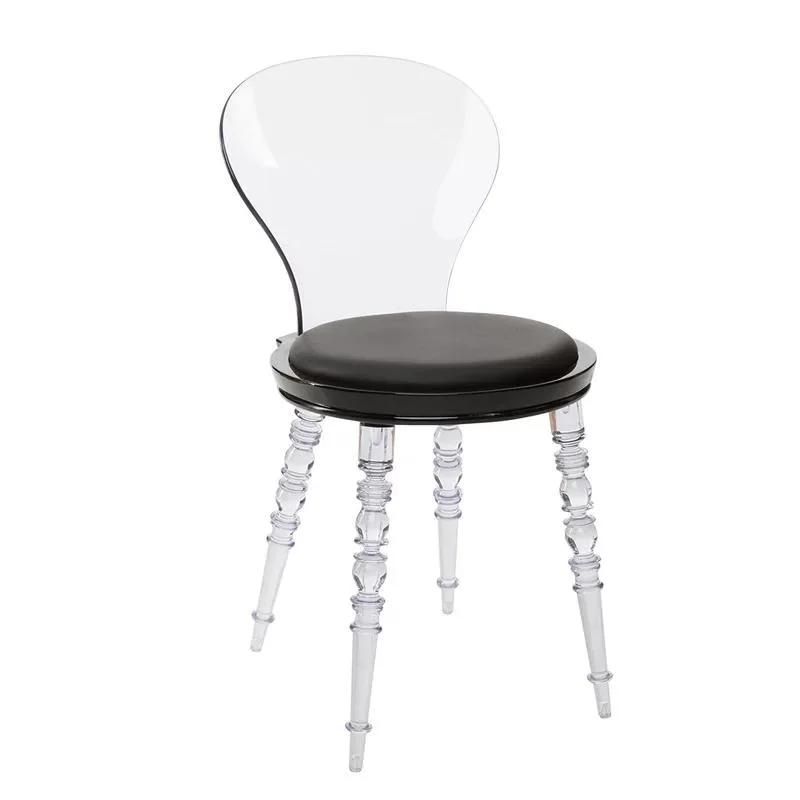 Creative Fashion Acrylic Material Transparent European and American Court Chairs