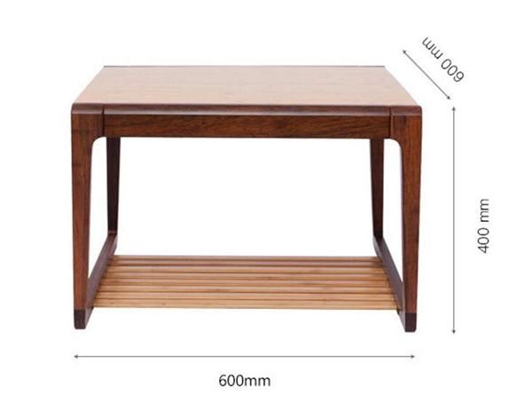 Bamboo Small Coffee Table Square Tatami Table for Living Room Furniture