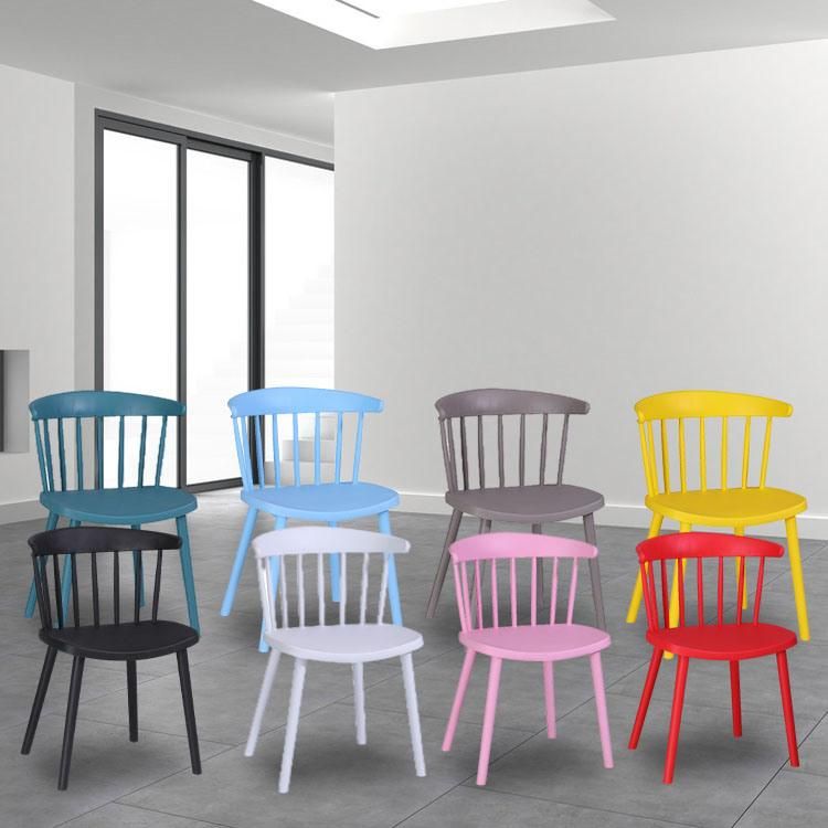 Modern Outdoor Chair Bulk Hard Virgin Resin Solid Plastic Stacking Chair for Canteen Party