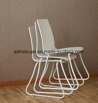 White Modern Chair Assembly Meeting Training Chairs Simple Household Solid Wood Stacked Chairs Chairs (M-X3571)