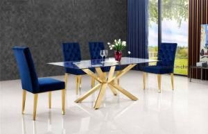 Dining Table Furniture of Stainless Steel Table