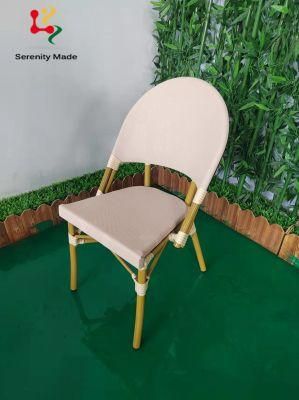 Good Quality Light Weight Restaurant Garden Wicker Dining Furniture Bistro Chair