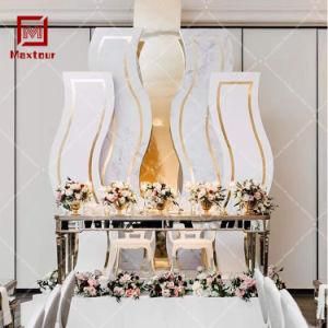 Dubai Rectangle Luxury Mirror Dining Table 12 Seater