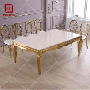 New Fashion Stainless Steel Dining Table for Wedding
