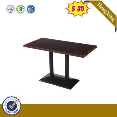 Black Steel Aluminum Long Customized Coffee Dining Table