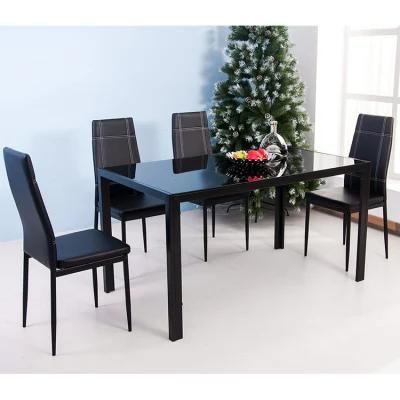 Homely Hotel Restaurant Furniture Leather Dining Chair and Table Set
