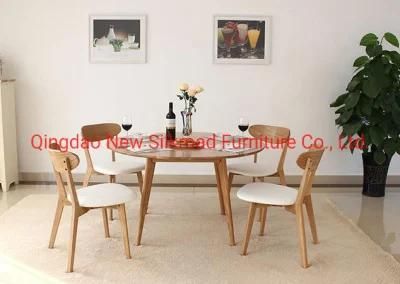 Factory Dircet Wholesale Nordic Design Oak Wood Dining Room Round Dining Table for Restaurant