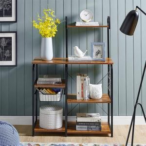 Hot Sale Living Room Metal Frame Free Standing Storage Shelf