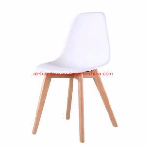 PP Seat Dining Chair Which Has Beech Wood Legs