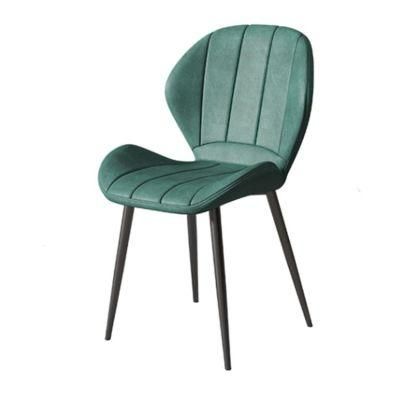 Wholesale Home Furniture Dining Room Fabric Chair Modern Dining Chair Leather Interior Furniture Metal Frame Dining Chair