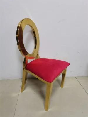 Bridal Table Chair Gold Metal Tiffany Chairs Red Child Furniture Banquet Wedding Chair Classic Dining Chair Antique Velvet Chair