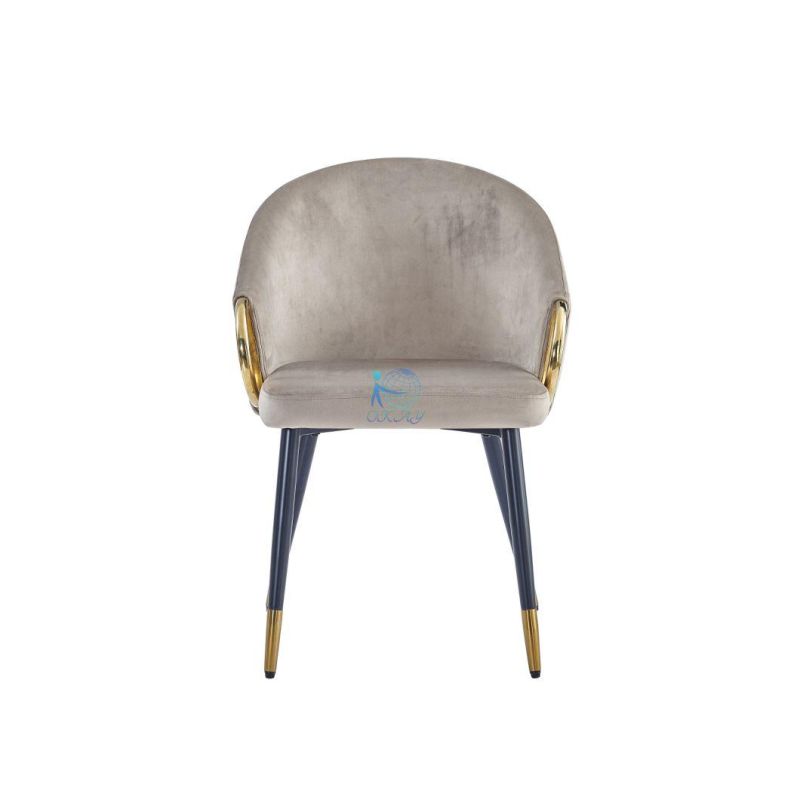 Velvet Chair with Chromed Leg 2PCS/CTN 624PCS/40hq