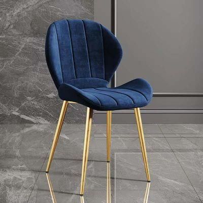Modern Velvet Fabric Upholstered Chairs Luxury Living Room Furniture Dining Chair