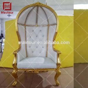 New Baroque Style High Back Bird Cage Throne Chair for Party