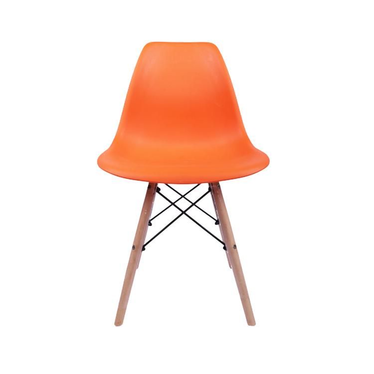 Wholesale Modern Home Furmiture Wooden Legs Plastic Dining Chairs