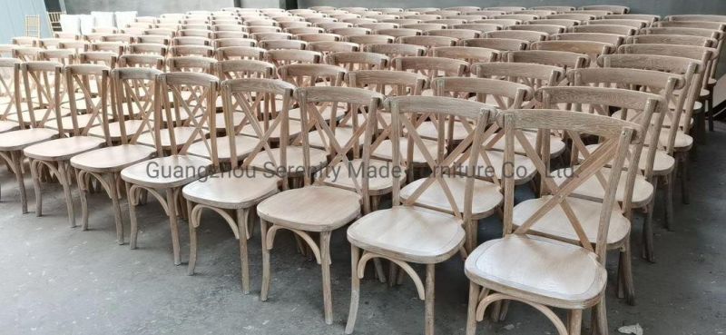 Factory Wholesale Event Wedding Stackable Bentwood Crossback Dining Chair