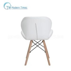 Outdoor Furniture Nordic Style Mini PU Upholstered Wooden Legs Restaurant Outdoor Dining Chair