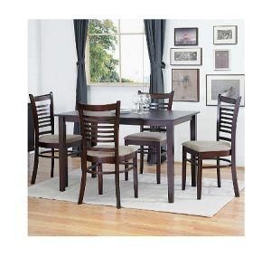 Brown Wood Modern Dining Set/ High Quality Wooden Dining Set