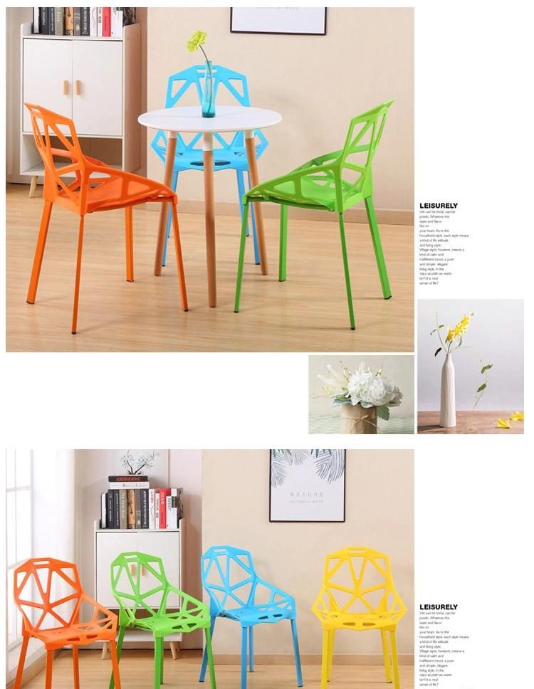 Plastic Chairs Acrylic Chair for School Wholesaledinning Table Set Dining Room Furniture PP Wood Cafe Chair Modern