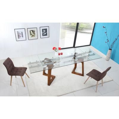 Extension Restaurant Solid Wood Dining Table for Home