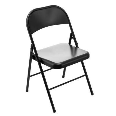 Hot Selling Steel Frame Cushion Portable Folding Dining Chair