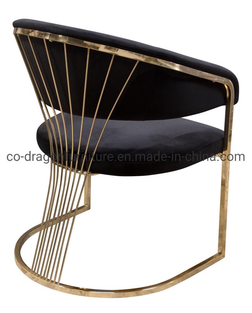 New Design Gold Stainless Steel Dining Chair for Home Furniture
