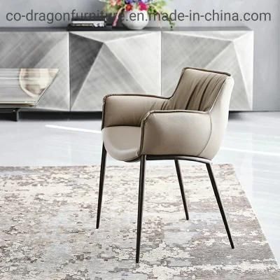 Hot Sale Metal Dining Chair with Arm for Dining Furniture