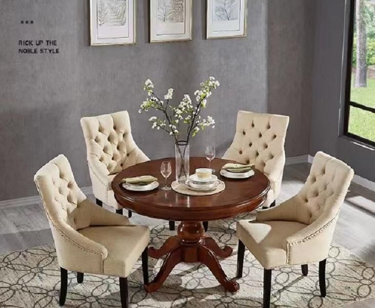 European Modern Simple Household American Solid Wood Soft Leisure Chair