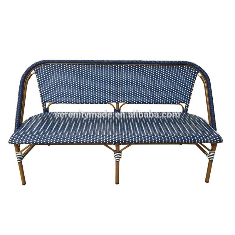 Outdoor Patio Garden Plastic Rattan Long Bench