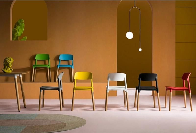 Restaurant Furniture Sedia Plastica Modern Salle Manger Ensemble Fancy Plastic Acrylic Nordic Hotel Cafe Banquet Chair