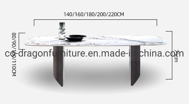 Modern Home Furniture Steel Dining Table for Family Party