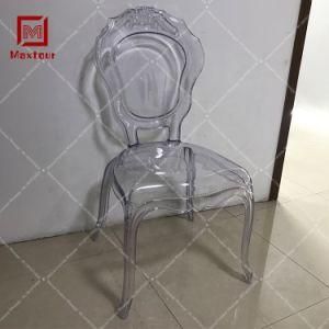 Acrylic Banquet Hall General Used Chiavari Flower Back Dining Chairs for Wedding