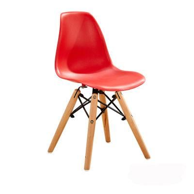 Cute Hot Red Dining Chair Baby Solid Wood Plastic Safety Thickened Baby Mini Stool Throne Chair