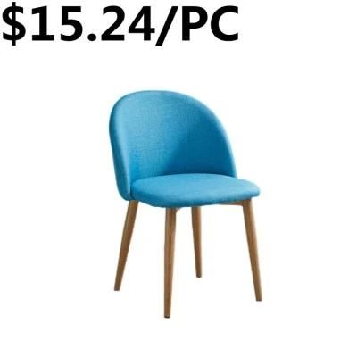 Modern Colorful Banquet Hotel Leather Silla Metal Leisure Dining Chair