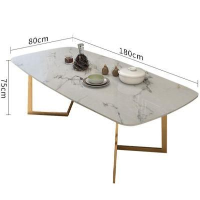 High-Quality Artificial Manufacturing Factory Modern Restaurant Home Dinner Furniture Marble Dining Tables