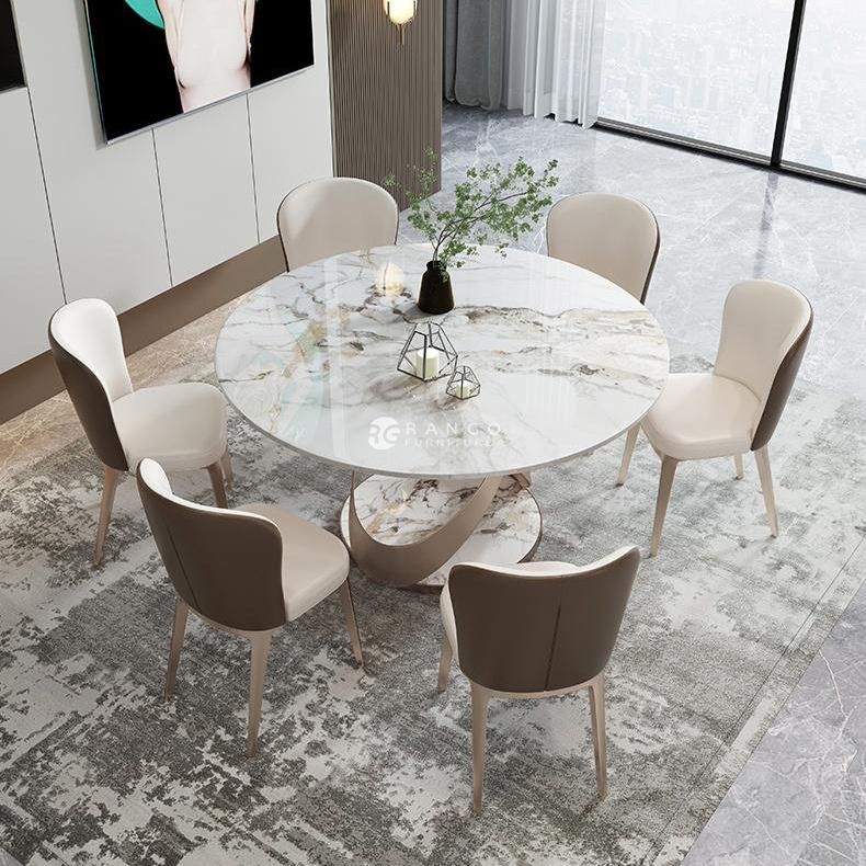 Dining Furniture Round Wholesale Commercial Luxury Dining Table Sets with Dining Office Restaurant Chair