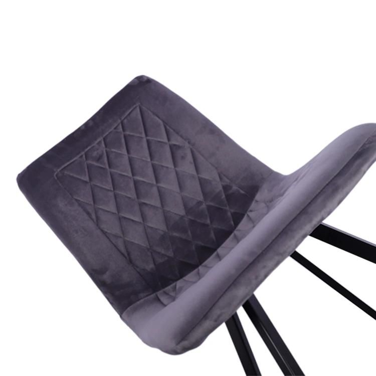 Wholesale Modern Colorful Cushion Iron Leg Dining Furniture Metal Chair for Restaurant Hotel Wedding