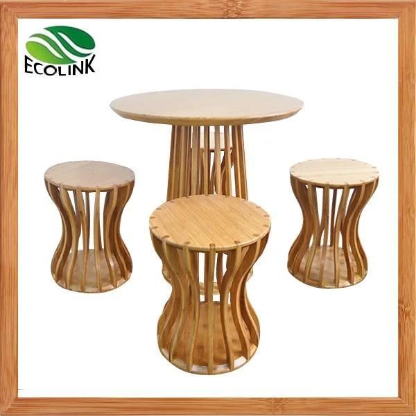 Bamboo Furniture Set Round Bamboo Table