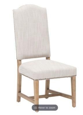 High Back Dining Chair with Footrest Fabric Chair Restaurant Chair