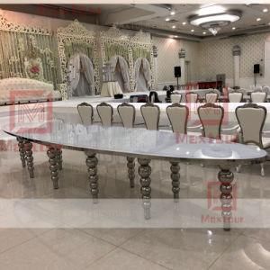Stainless Steel Big Size VIP Wedding Hall Event Dining Table
