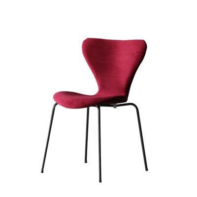 Wholesale Samples Metal Leg Black Design Roomvelvet Dining Chair