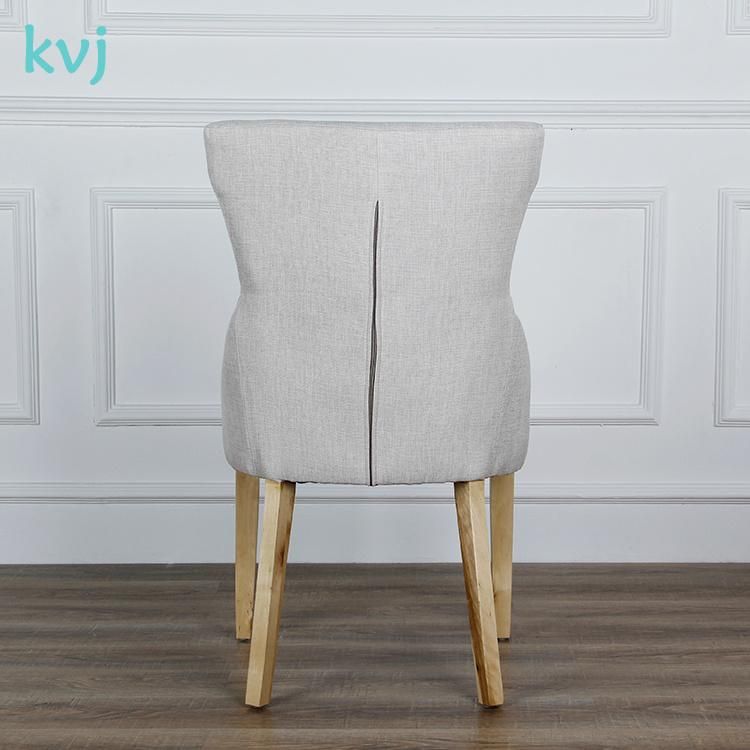 Kvj-7124 Modern Fabric Wood Dining Chair