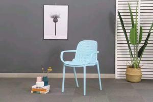 Simple Style PP Living Room Dining Chair with Armrests Outdoor Dining Chair