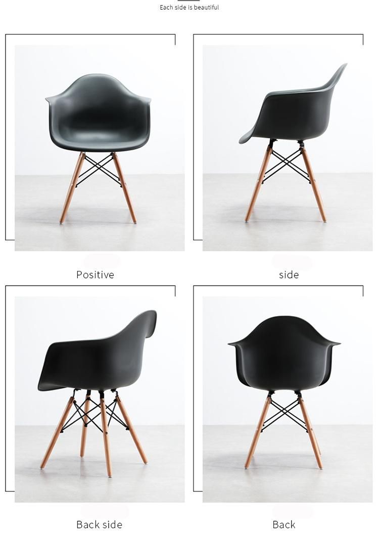 Children′s Restaurant Park Special Seat Portable Safety PP Solid Wood Dining Chair Leisure Color Custom Children′s Armchair