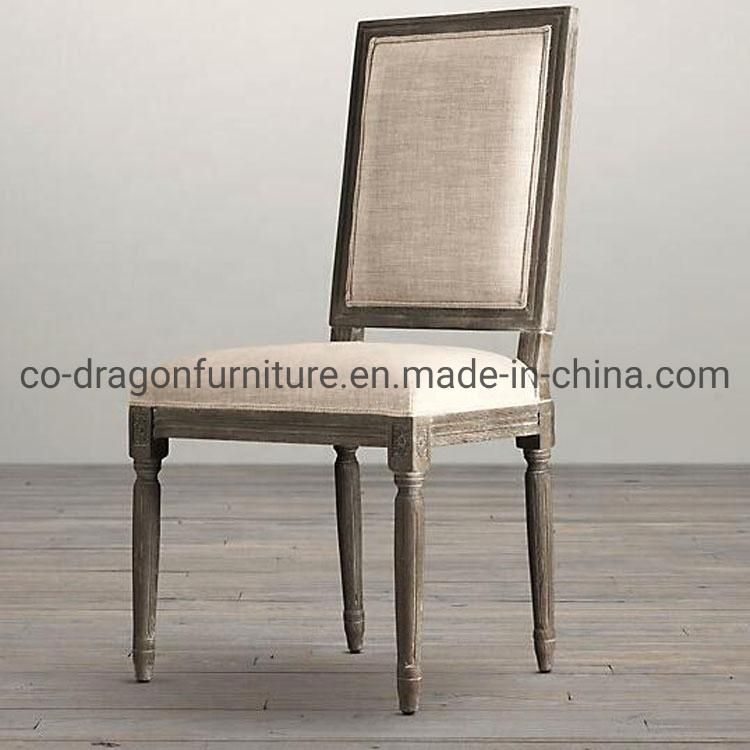 Fashion Light Luxury Solid Wood Dining Chair Furniture with Fabric