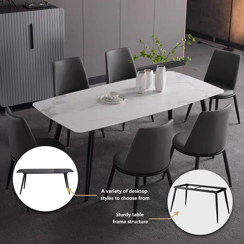 Dining Room Furniture Metal Table and Chairs Sets (SP-DT118)